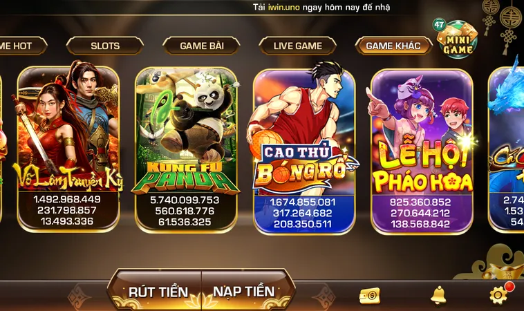Khám Phá Thế Giới Nổ Hũ Iwin Club Với Cơ Hội Trúng Jackpot Tiền Tỷ Mỗi Ngày