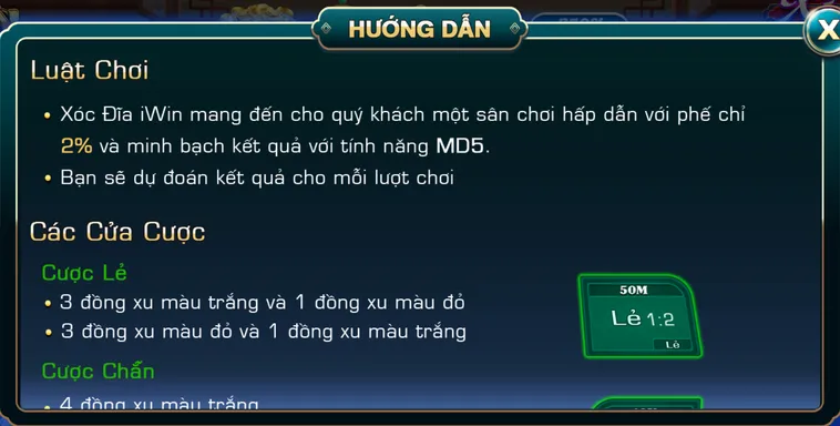 Hướng Dẫn Chơi Xóc Dĩa Tại Iwin Club Với Kết Quả Minh Bạch Tuyệt Đối